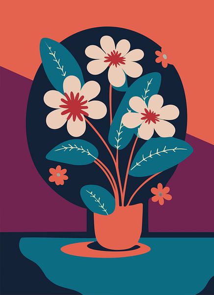 Minimalistische Retro-Blumen von Gypsy Galleria