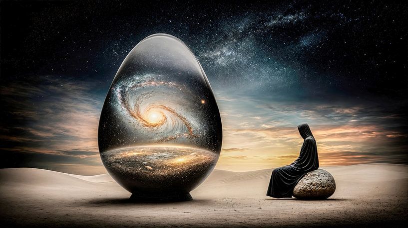 The cosmic egg of creation by Klaus Tesching - Art-AI