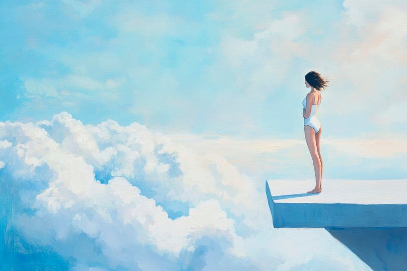 Über den Wolken träumen von Poster Art Shop