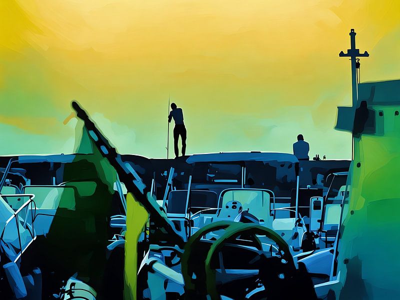 Sunset Harbor à Var Riviera par Sergio Pazzano