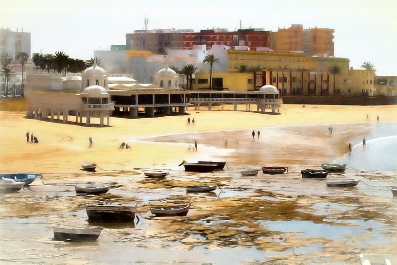CÁDIZ Archaeological Centre and Beach - cádiz beach by Bernd Hoyen