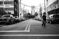 Man on bicycle, Wynwood Miami