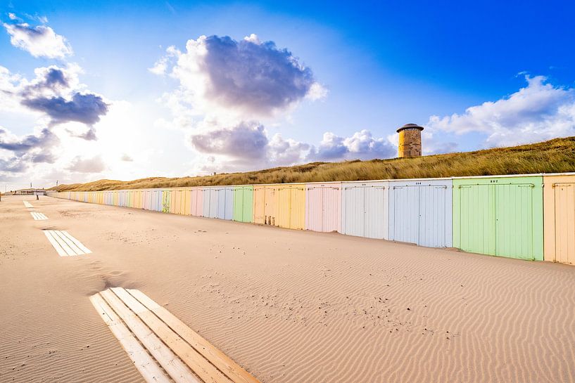 Les maisons de plage colorées de Domburg par Danny Bastiaanse
