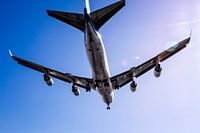 KLM Boeing 747 über Kopf