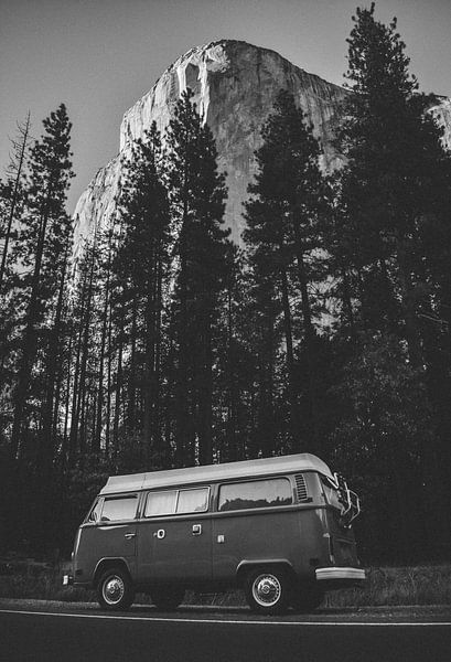 Yosemite Bulli - Volkswagen Bus in Yosemite Valley, California by Lukas Schulz