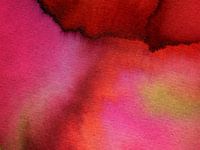 Der rote See - Acryl-Tusche-Gemälde