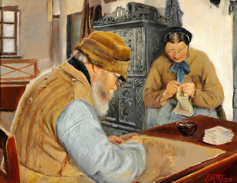 Hausbesitzer in der Gemeinde Ring, Laurits Andersen Ring von Meisterhafte Meister