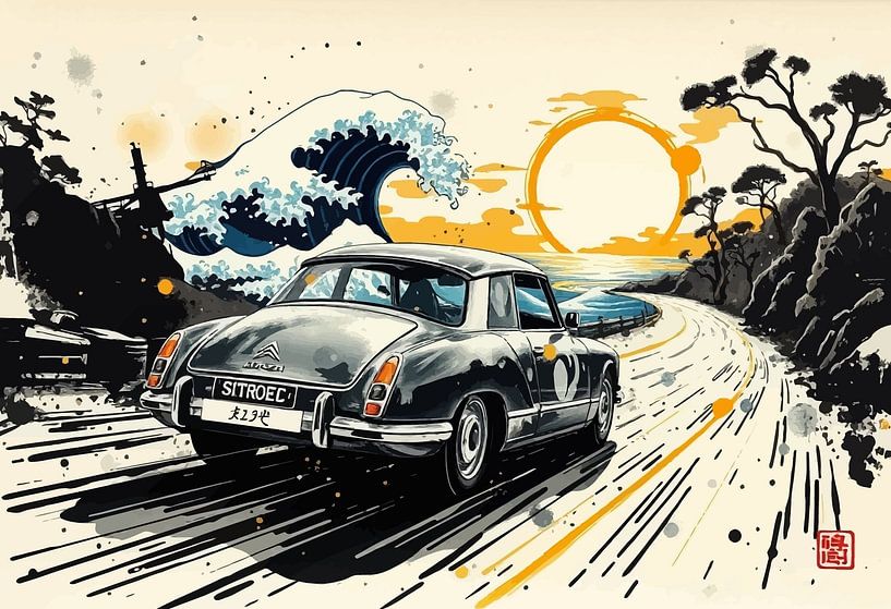 Citroën DS – Spirit of Elegance in Ink by MIROKKU