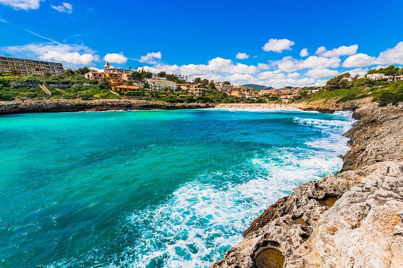 Strand in der Bucht von Cala Mandia, Mallorca von Alex Winter