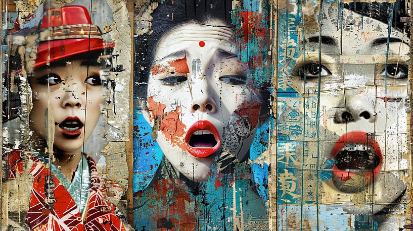 Japanese Geisha painting by Egon Zitter