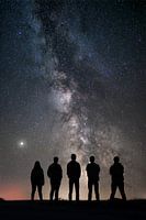 Bewunderung für die Milchstraße