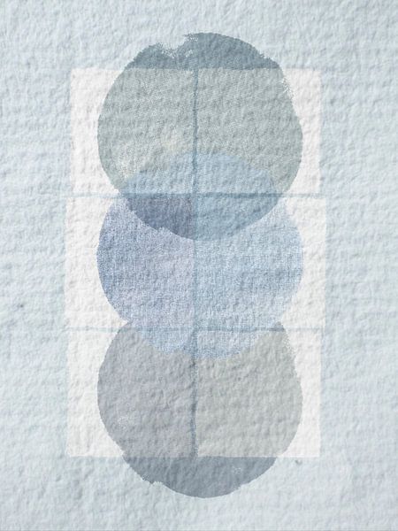 Minimalisme scandinave Bleu clair Papier Japon par Mad Dog Art