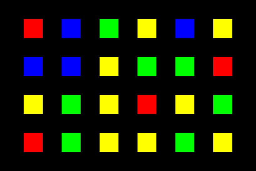 Nested | Center | 06x04 | N=01 | Random #04 | RGBY by Gerhard Haberern