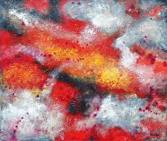 Rouge nuageux par Maria Meester