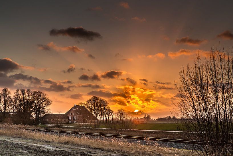 avondrood by piet douma