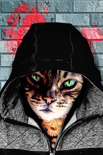 Bad ass cat by Studio Mirabelle