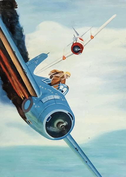 Dogfight über dem Pazifik von Randy Barbara