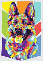 Deutscher Schäferhund WPAP Art