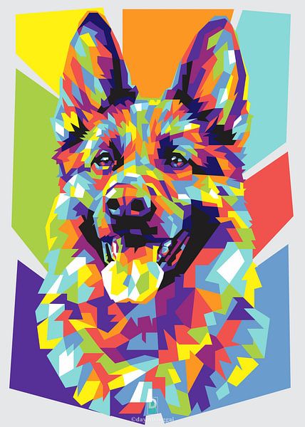Deutscher Schäferhund WPAP Art von Dayat Banggai