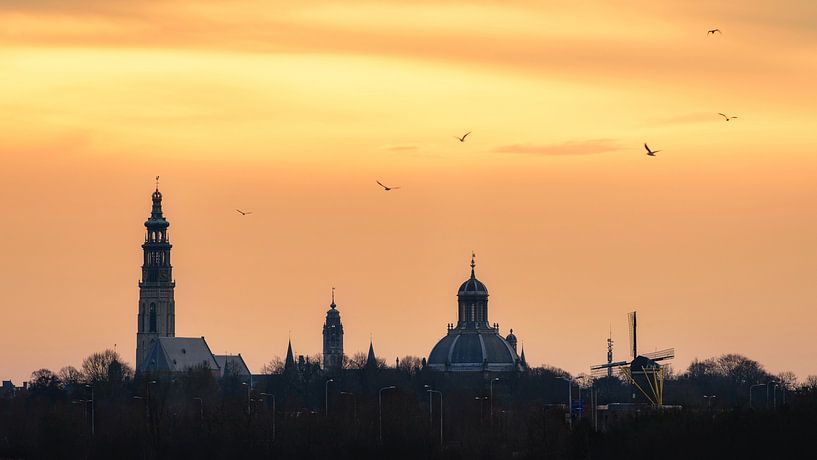 Skyline von Middelburg von Arnoud van de Weerd