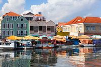 Floating market in Willemstad on Curacao