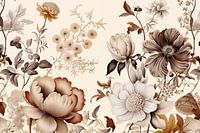 Vintage floral motif