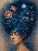 Celestial Bloom – Cosmic Garden of Dreams