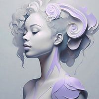 The Acient Goddess Lilac portrait vrouw portret lilac 3