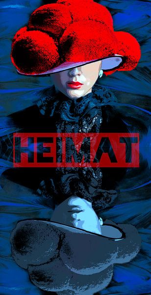 Reflecterende vrouw uit het Zwarte Woud POP ART 5.0 van Ingo Laue