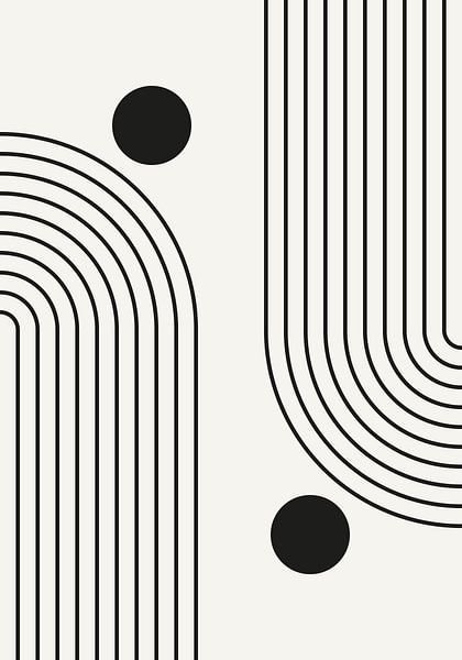 Retro 1920er vintage geometrische Form im Bauhaus-Stil 1_8 von Dina Dankers