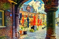 Nijmegen malen: Bunter Tag unter dem Kirchenbogen