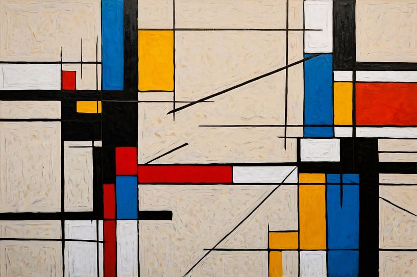 Abstrakte Linien und Farbkomposition von Art & Soul Creations