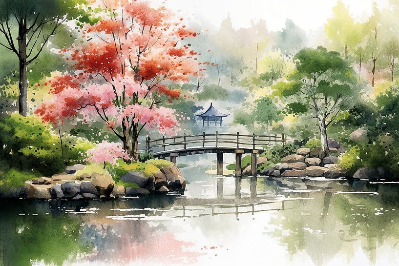 Zen Garden of the Mind | Zen Art by ARTEO Paintings