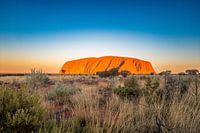 Evening sun over the old country