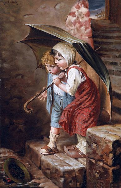 Die Überraschung - Hermann von Kaulbach, 1909 von Atelier Liesjes