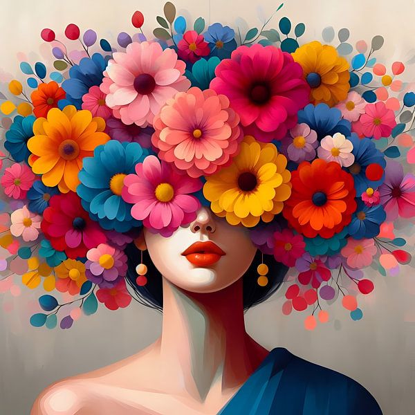 Bloemenvrouw van Marion Tenbergen