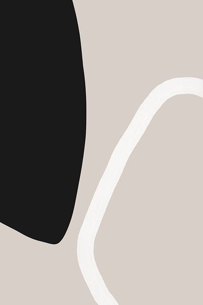 Vette zwarte vormen en een witte lijn van uplusmestudio 