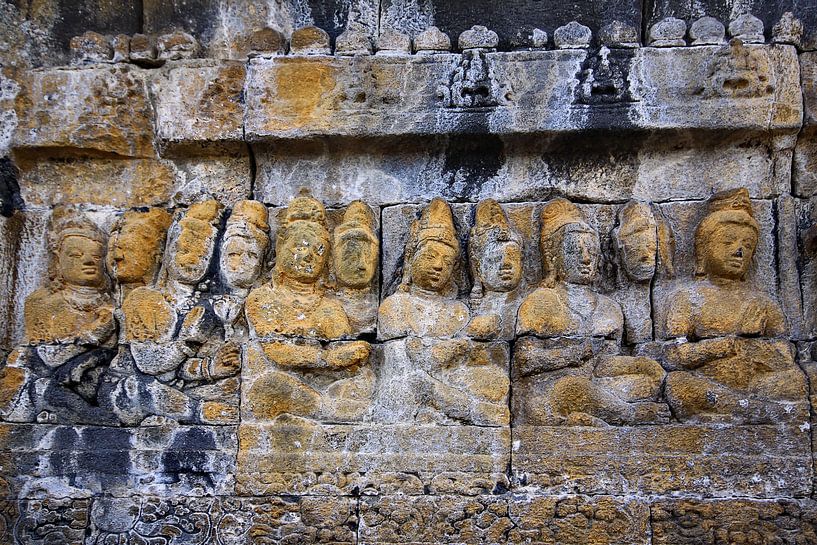 Borobudur detail 2 by Henk Langerak