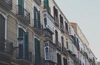 Straßen von Malaga, mediterrane Straßenszene