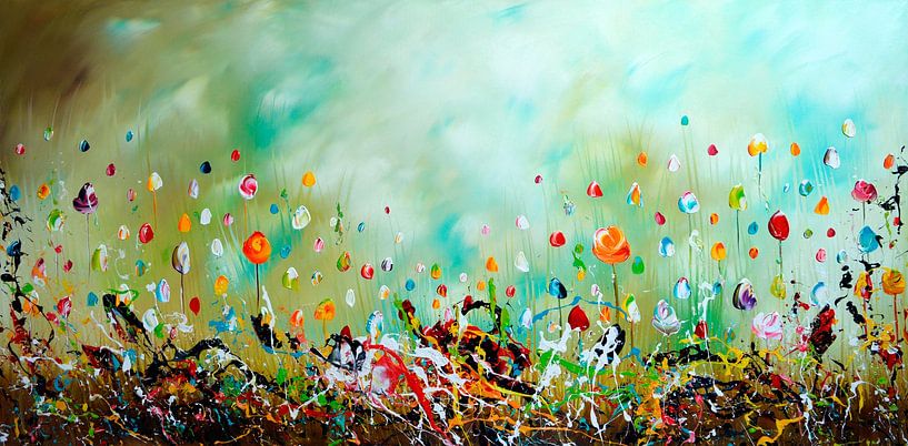 Blumen Grün von Gena Theheartofart