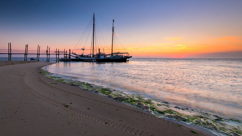 Sonnenuntergang auf Texel von Ramon Stijnen
