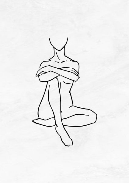 Female Outline II van Creativity Building