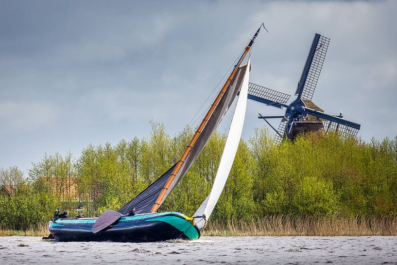 Skûtsje und Mühle von ThomasVaer | Tom Coehoorn