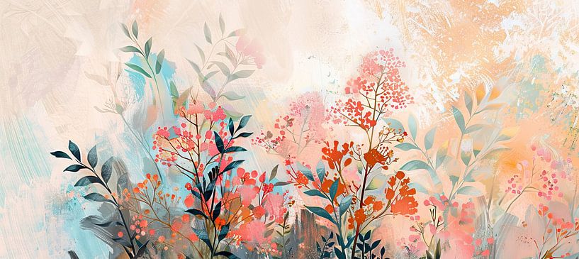 Blätter | Naturmalerei von Wunderbare Kunst