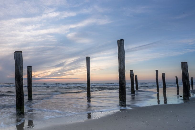 Sunset at palm village Petten by Goffe Jensma
