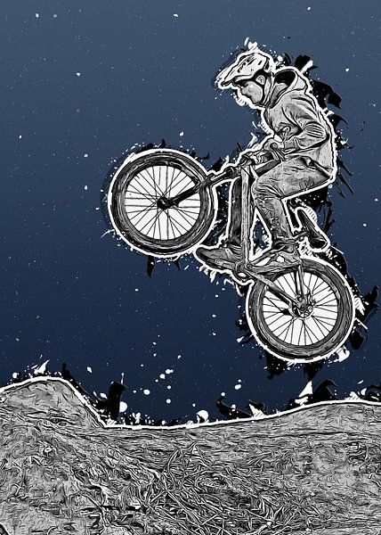 wielersport kunst #fietsen #fietsen #fietsen van JBJart Justyna Jaszke