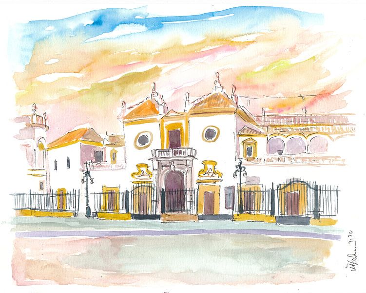 Seville Plaza De Toros Maestranza In Andalusia Spain by Markus Bleichner