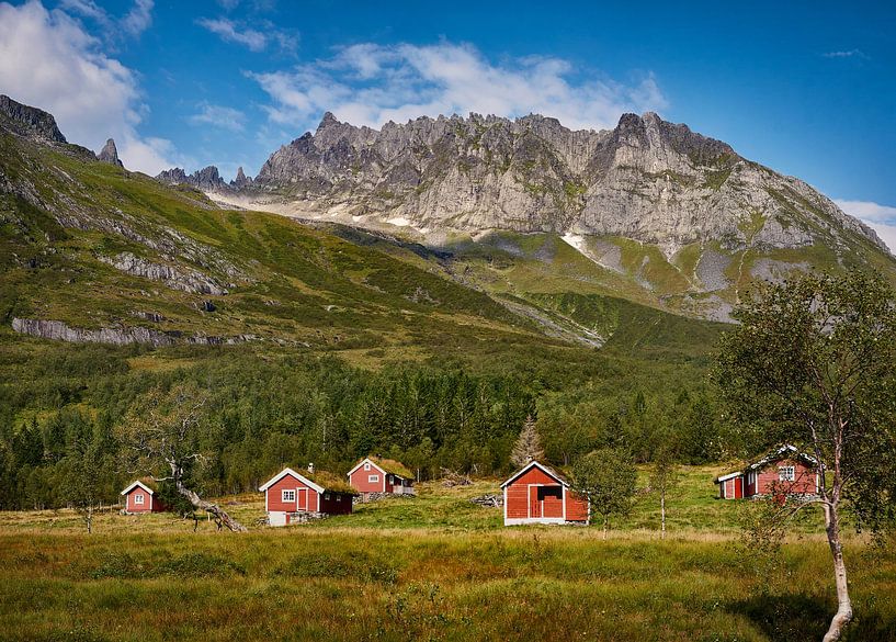Cabanes en altitude dans le col de Standal, Norvège par qtx