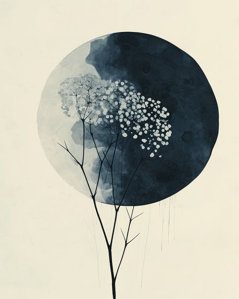 Wabi-Sabi in Kobaltblau von Carla Van Iersel