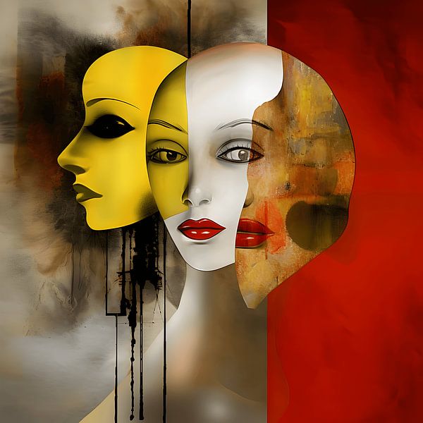 Expressionistisches Gesicht 2 von LidyStuit